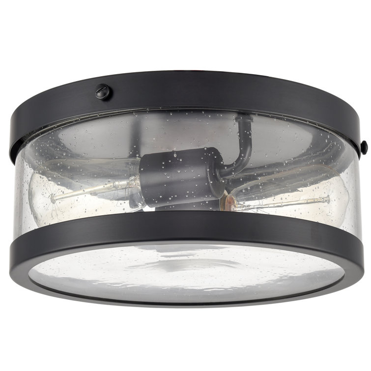 HYDELITE 2 Light 13.7'' Shaded Drum Flush Mount Wayfair.ca